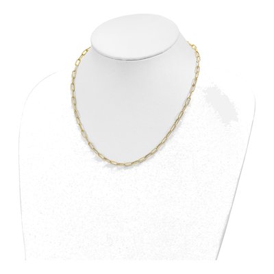 14K Yellow Gold Fancy Open Link Necklace – view 5