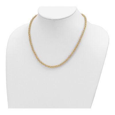 14K Yellow Gold 4mm Fancy Link Chain – view 3