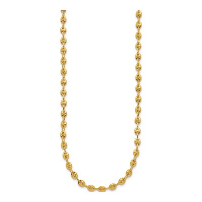 14K Yellow Gold Fancy Link Necklace – view 3