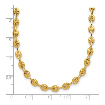 14K Yellow Gold Fancy Link Necklace – view 5
