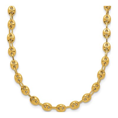 14K Yellow Gold Fancy Link Necklace