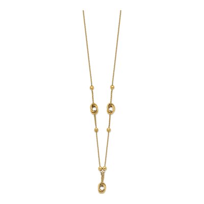 14K Yellow Gold 1mm Fancy Link Chain – view 3