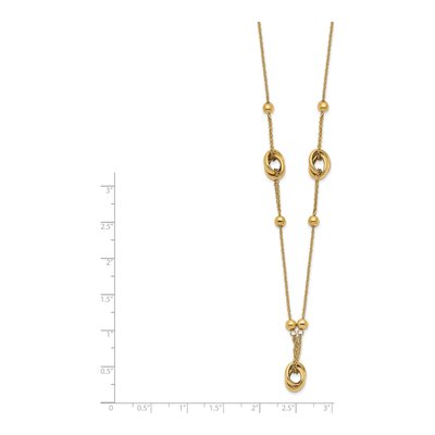 14K Yellow Gold 1mm Fancy Link Chain – view 4