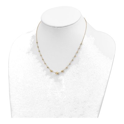14K Yellow Gold Graduated Facet Necklace – view 4