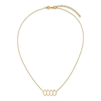 14K Yellow Gold Fancy Shapes Necklace – view 6