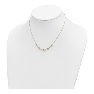 14K Two-Tone Gold Love Knot Necklace – view 5