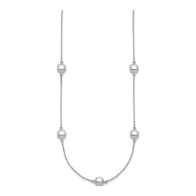 14K White Gold 5-Station Necklace – view 3