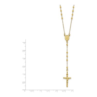 14K Yellow Gold Crucifix Rosary Necklace – view 4