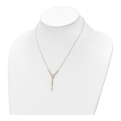 14K Yellow Gold Miraculous Medal Y-Necklace – view 5