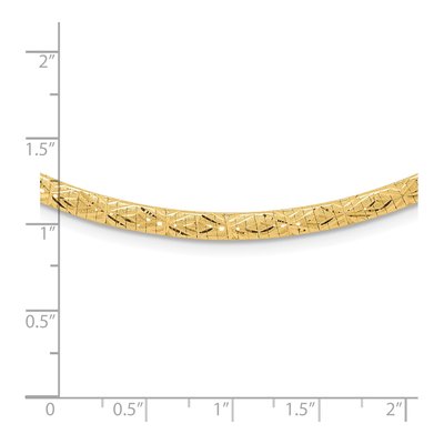 14K Yellow Gold Reversible Omega Necklace – view 6
