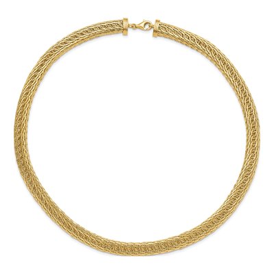 14K Yellow Gold Fancy Multi-Link Necklace – view 4
