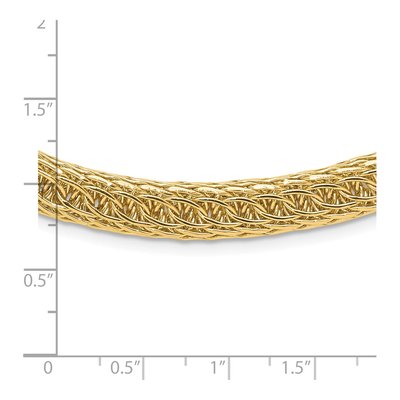 14K Yellow Gold Fancy Multi-Link Necklace – view 5