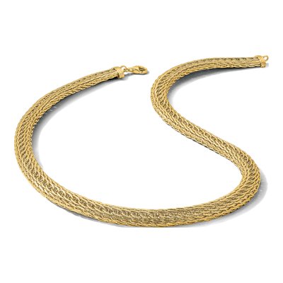 14K Yellow Gold Fancy Multi-Link Necklace – view 6