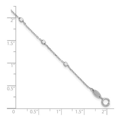 14K White Gold Cube Station Bracelet – view 5