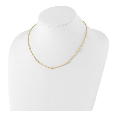 14K Yellow Gold Mirror Rope Necklace – view 3