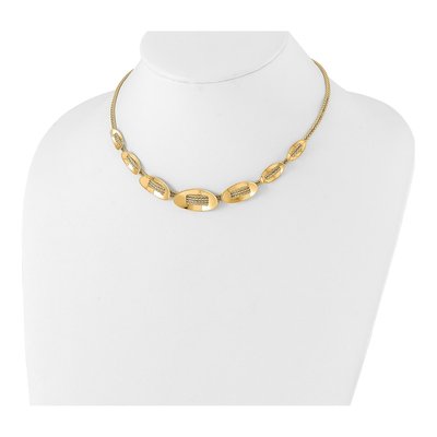 14K Yellow Gold 3mm Fancy Plus Link Chain – view 3