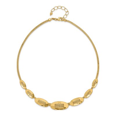 14K Yellow Gold 3mm Fancy Plus Link Chain – view 4