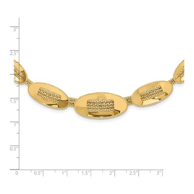 14K Yellow Gold 3mm Fancy Plus Link Chain – view 5