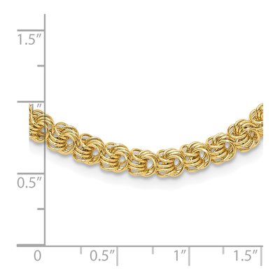 14K Yellow Gold Fancy Link Necklace – view 5
