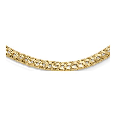 14K Yellow Gold Fancy Diamond-Cut Necklace