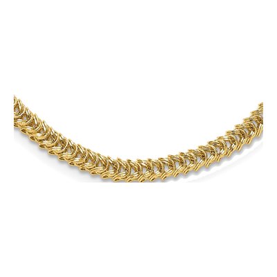 14K Yellow Gold Fancy Link Necklace