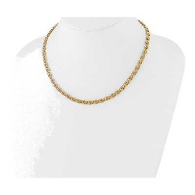 14K Yellow Gold Polished Fancy Link Necklace – view 3