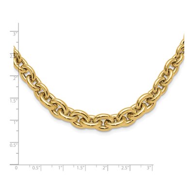 14K Yellow Gold Graduated Fancy Necklace – view 4