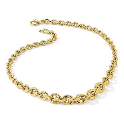 14K Yellow Gold Graduated Fancy Necklace – view 5