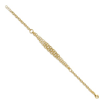 14K Yellow Gold Fancy Cable Bracelet – view 3