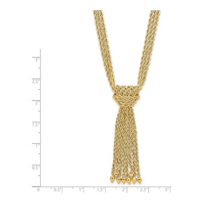 14K Yellow Gold Multi-Strand Rope Necklace – view 5