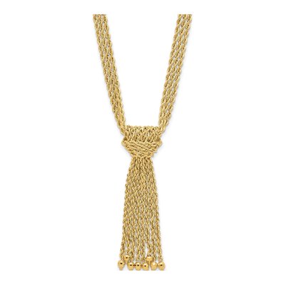 14K Yellow Gold Multi-Strand Rope Necklace