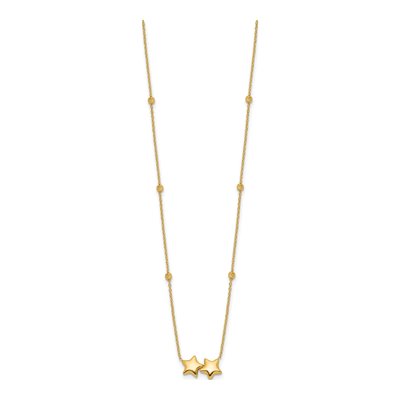 14K Yellow Gold Star Necklace – view 2