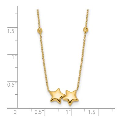 14K Yellow Gold Star Necklace – view 4