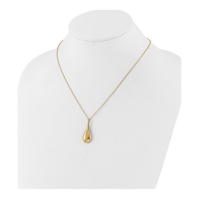 14K Yellow Gold Teardrop Pendant Necklace – view 3