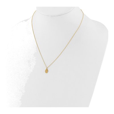 14K Yellow Gold Miraculous Medal Necklace – view 4