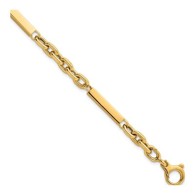 14K Yellow Gold Fancy Cable Bracelet
