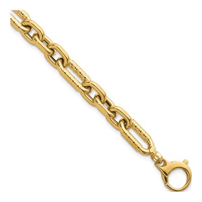 14K Yellow Gold Figaro Link Bracelet