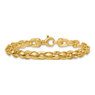 14K Yellow Gold Fancy Link Bracelet – view 4