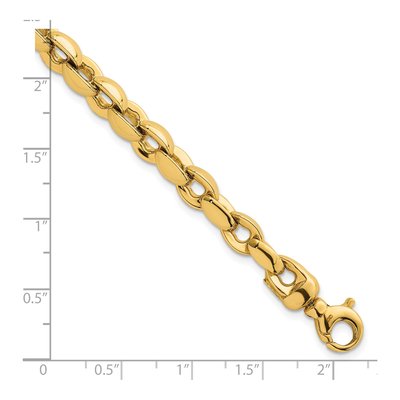 14K Yellow Gold Fancy Link Bracelet – view 6