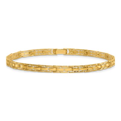 14K Yellow Gold Fancy Link Bracelet – view 4
