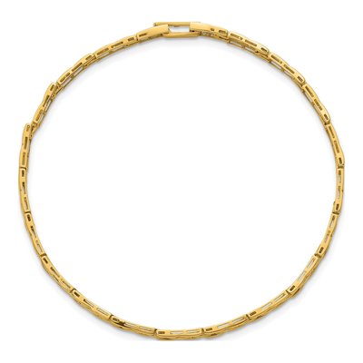 14K Yellow Gold Fancy Link Bracelet – view 5