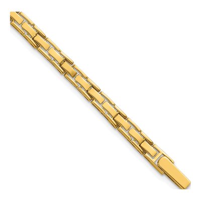 14K Yellow Gold Fancy Link Bracelet