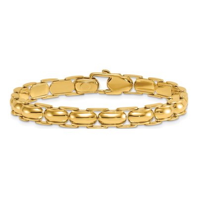 14K Yellow Gold Fancy Link Bracelet – view 4