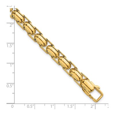 14K Yellow Gold Fancy Link Bracelet – view 6