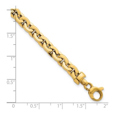 14K Yellow Gold Fancy Cable Bracelet – view 6