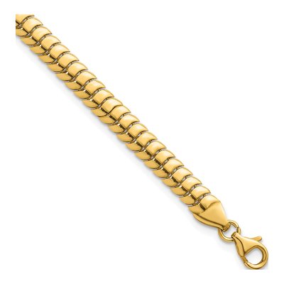 14K Yellow Gold 5.1mm Herringbone Chain Bracelet