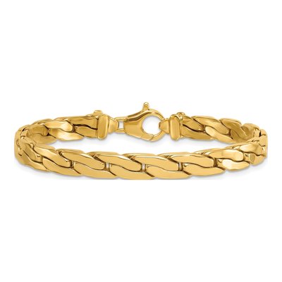 14K Yellow Gold Fancy Link Bracelet – view 4