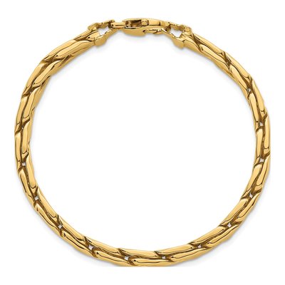 14K Yellow Gold Fancy Link Bracelet – view 5