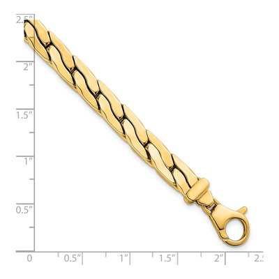 14K Yellow Gold Fancy Link Bracelet – view 6