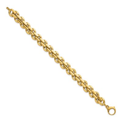 14K Yellow Gold Fancy Link Bracelet – view 3